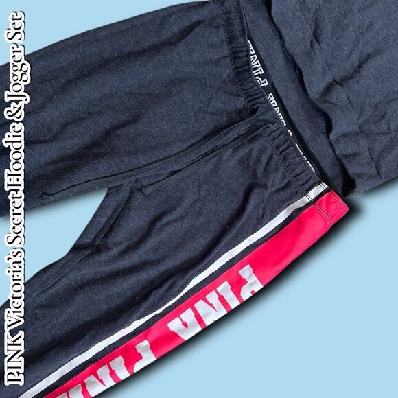 Pre-Owned PINK Victoria’s Secret Hoodie & Jogger Set – XS / M - Picture 4 of 10